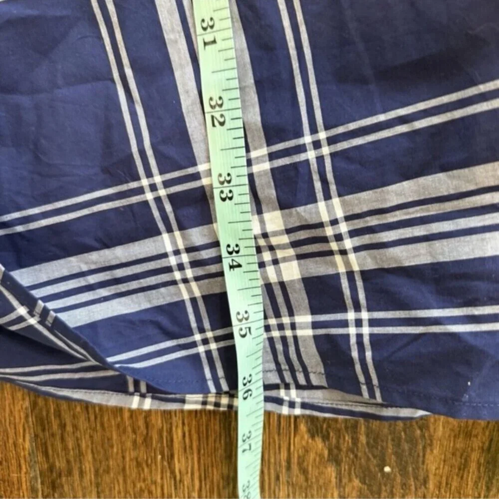 Hill House The Delphine Nap Skirt White and Blue Plaid – Size Small 1658 - Picture 10 of 10